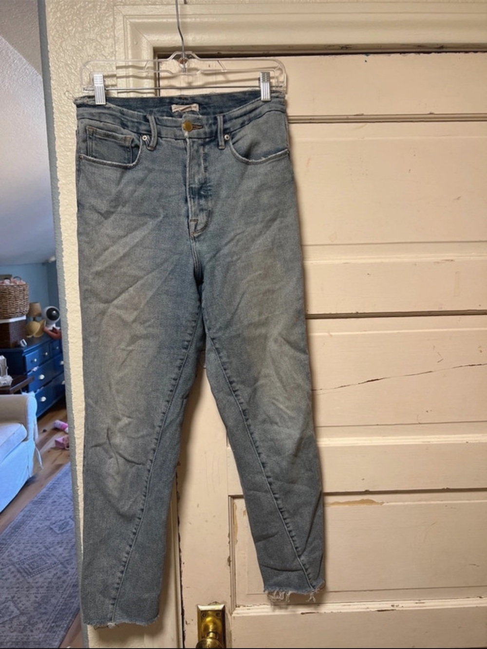 Good American Classic High-Rise Light Wash Women’s Jeans